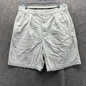 Vintage Polo Ralph Lauren Shorts Mens 33 Beige Chino Pleated Classic 90s Tan
